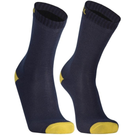 Dexshell - Ultra Thin Crew Socks Navy Lime Yellow - L