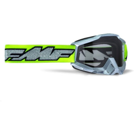 POWERBOMB Goggle Silver Lime  Clear Lens