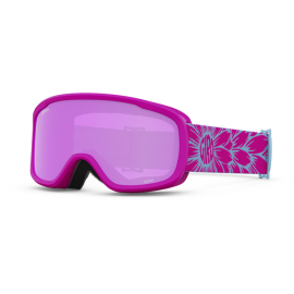 BUSTER YOUTH SNOW GOGGLES 2024 PINK BLOOM  AMBER PINK LENSES