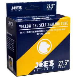 Joe's No Flats Yellow Gel Self Sealing Inner Tube 27.5 x 1.90-2.35 Schrader