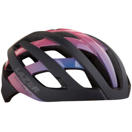 Genesis MIPS Helmet, Matt Black/Purple Stripes, Large