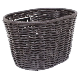 Stockbridge woven plastic wicker basket