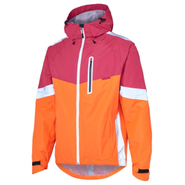 Prime men's waterproof jacket, chilli red / burgundy small