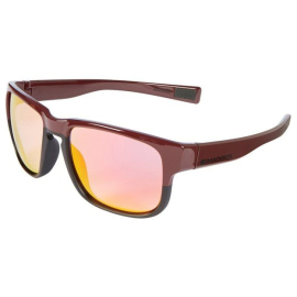 Range glasses - gloss burgundy over matt black frame, pink orange mirror lens
