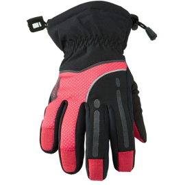 Stellar women's waterproof gloves, black / diva pink small