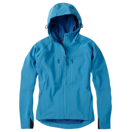 Zena women's softshell jacket, caribbean blue size 14