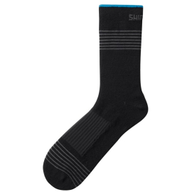 Unisex Tall Wool Socks, Black, Size M (40-42)