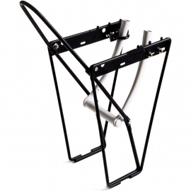 FLRB front low rider rack with mounting brackets and hoop - alloy black