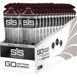 GO Energy + Caffeine Gel - box of 30 gels - double expresso