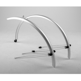 Commute full length mudguards 700 x 55mm silver