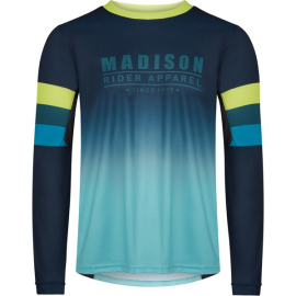 Alpine men's long sleeve jersey, ink navy / lime punch small