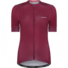 Sportive women's short sleeve jersey, classy burgundy size 8