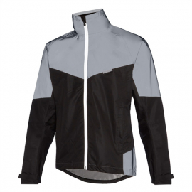 Stellar Reflective men's waterproof jacket, black / silver small