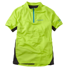 Trail youth short sleeved jersey, krypton lime age 7 - 8