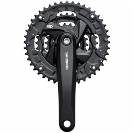 FC-M371 chainset with chainguard, square taper, 48 / 36 / 26T, 170 mm, black