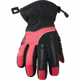 Stellar women's waterproof gloves, black / diva pink X-small
